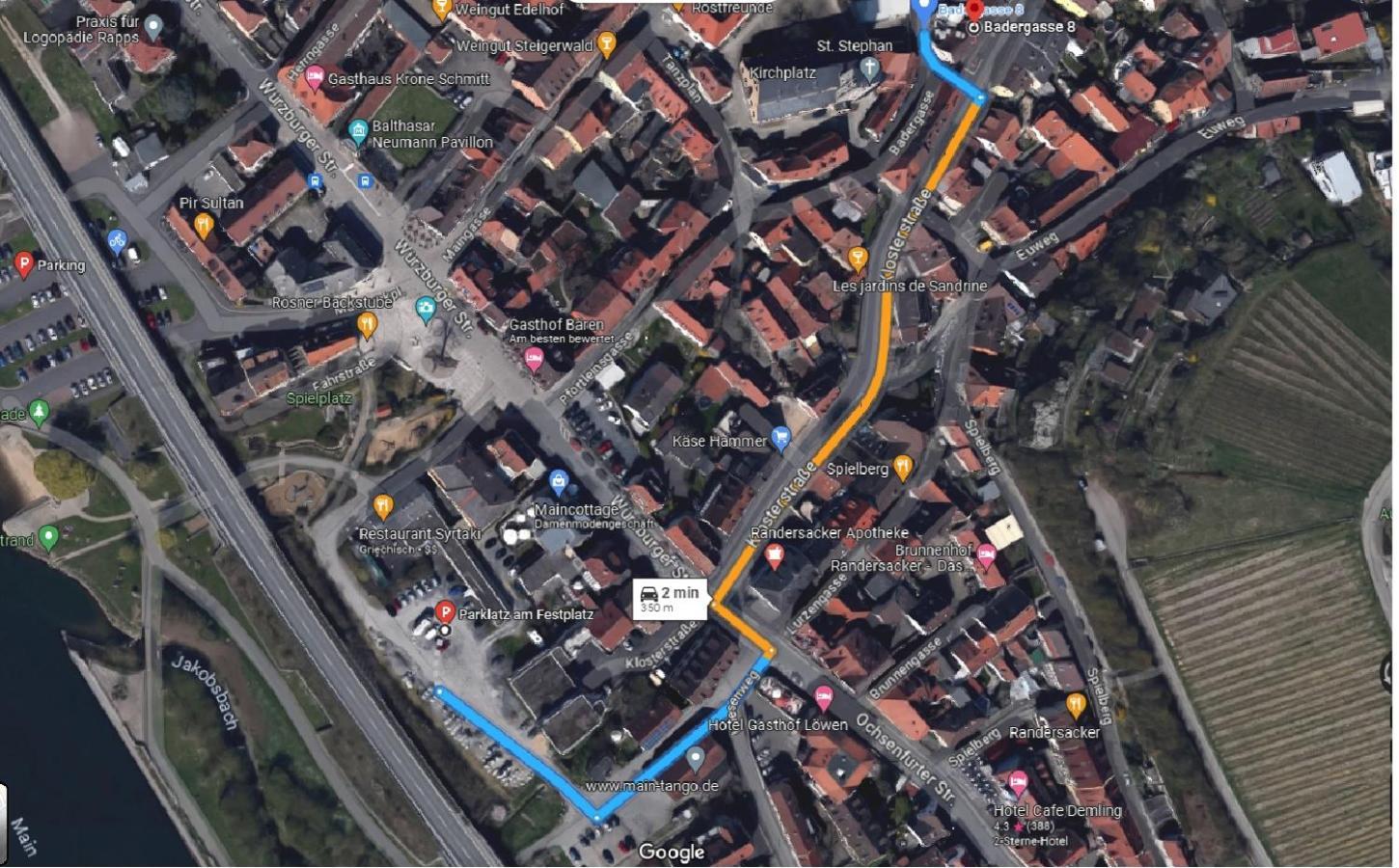 Zwei Ferienwohnungen In Randersacker Kültér fotó